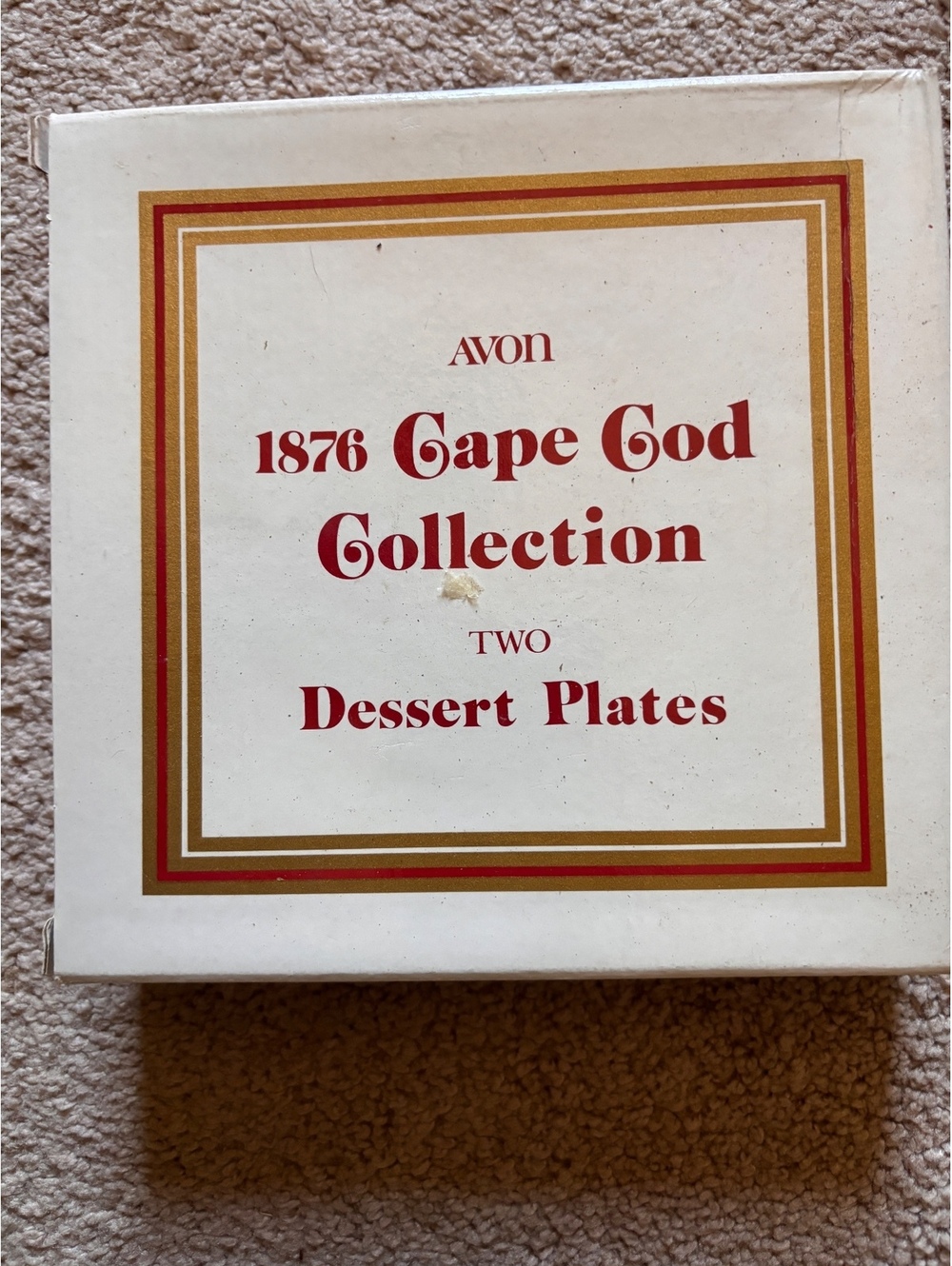 Vintage Avon 1970s Cape Cod collection, hostess dessert plates set of two